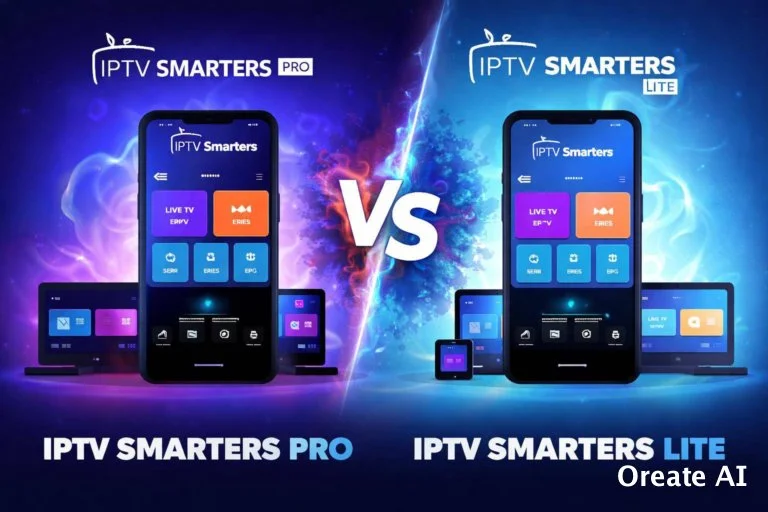Compare IPTV Smarters pro Vs IPTV Smarters Lite 