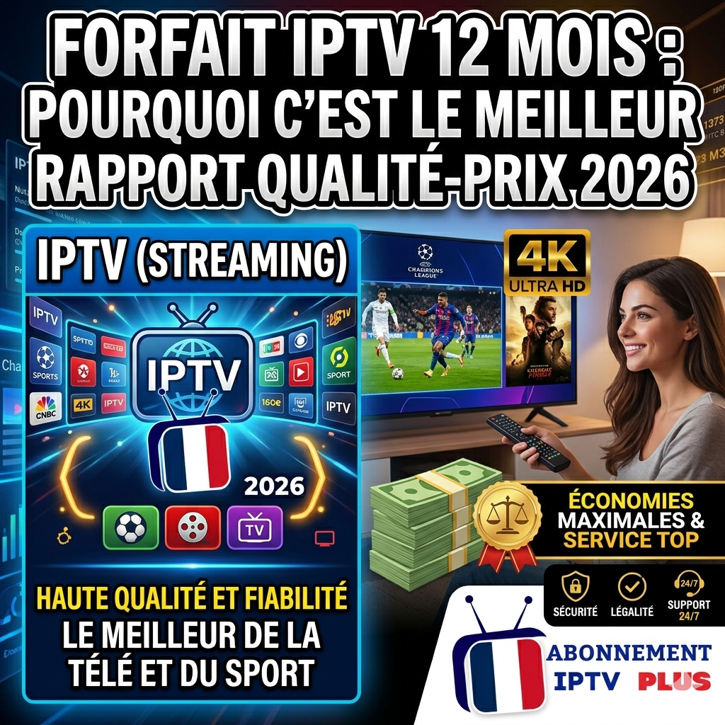 forfait IPTV 12 mois
