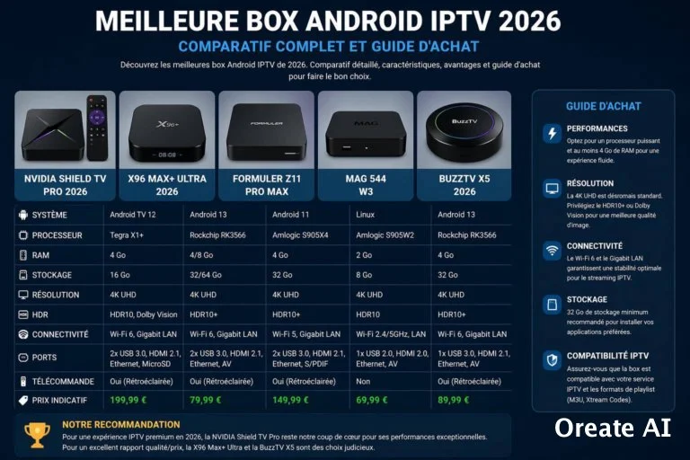 meilleure box Android IPTV